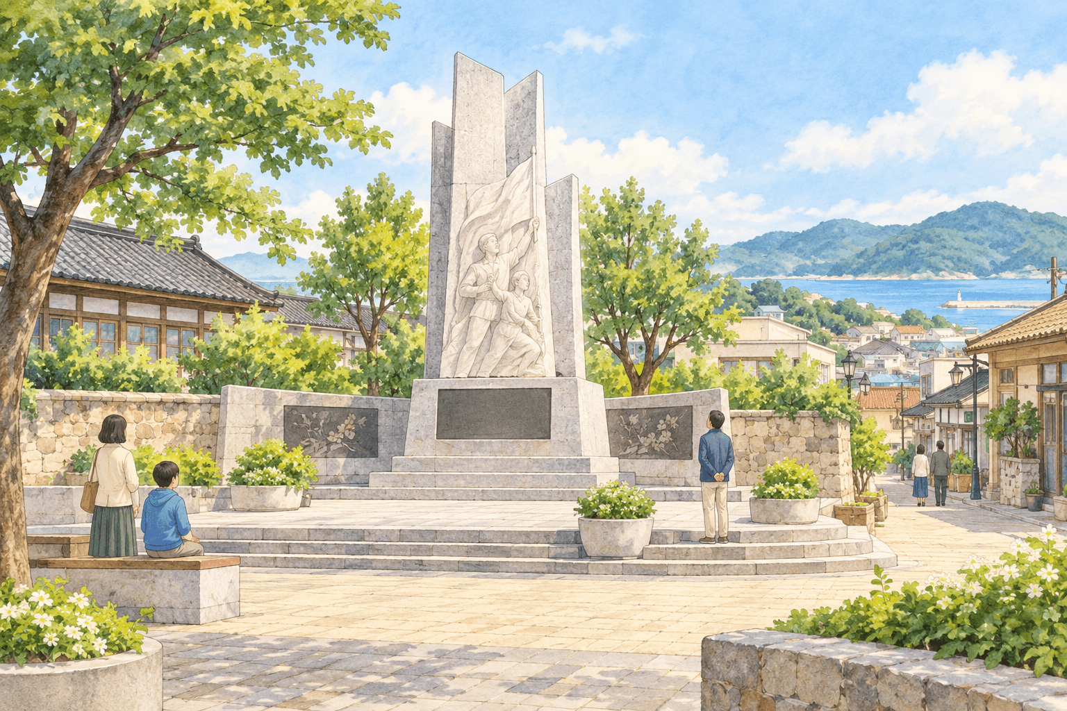 영해 3·1의거 기념공간 - 장소 설명을 바탕으로 한 삽화