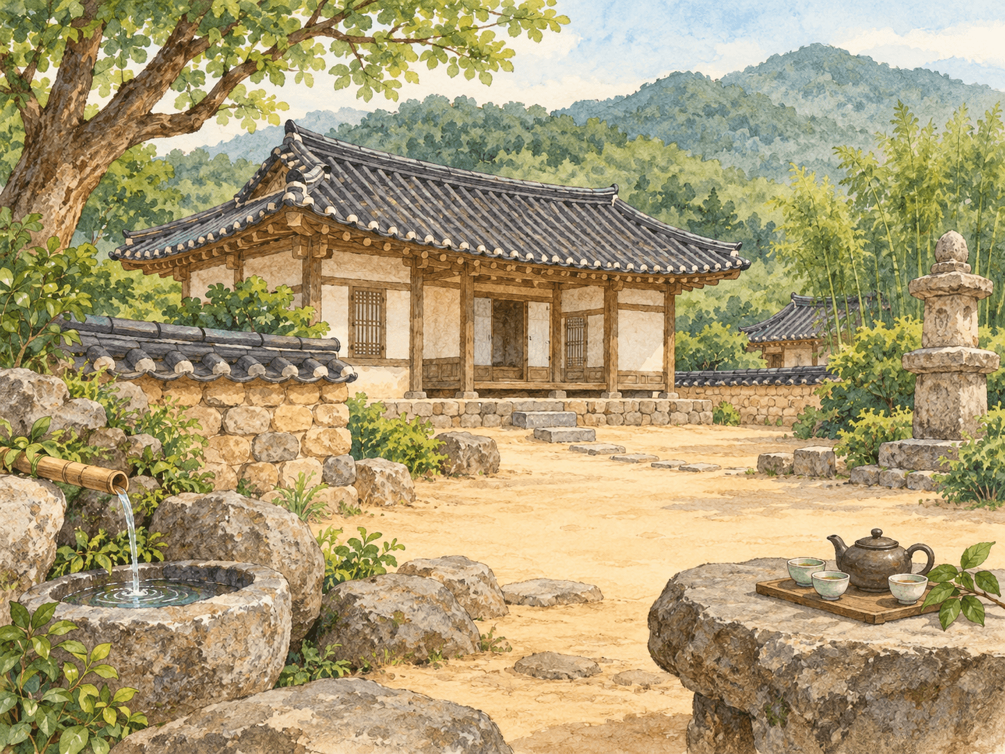 초의선사탄생지 - 장소 설명을 바탕으로 한 삽화